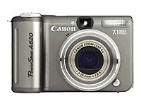 Canon PowerShot A620 7.1MP Digital Camera - Silver for sale online