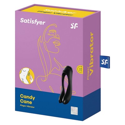 SATISFYER CANDY CANE FINGER VIBE RECHARGEABLE CLITORAL STIMULATOR VIBRATOR