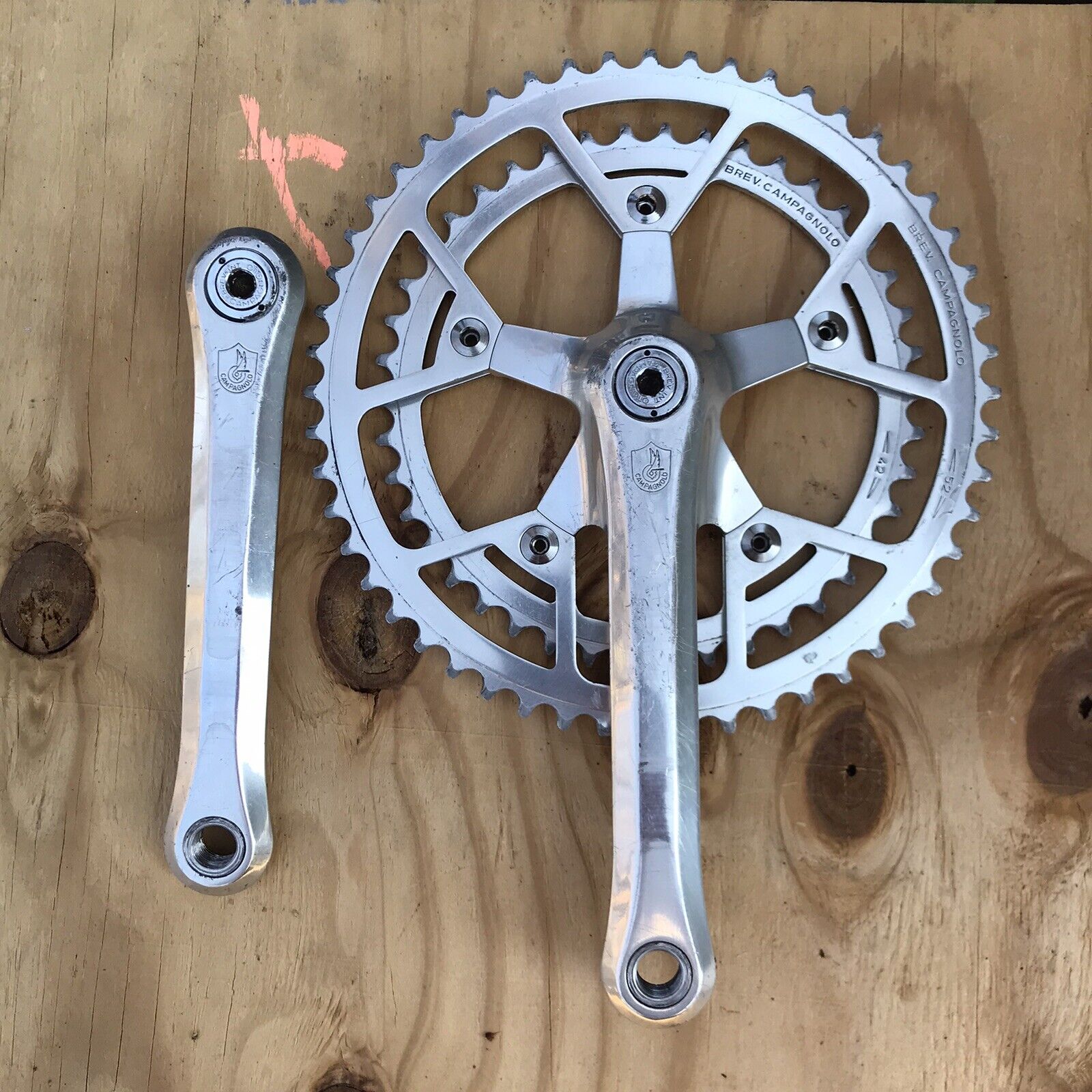 Campagnolo Triomphe 52/42 Crankset Vintage Campy Brev 170mm | eBay