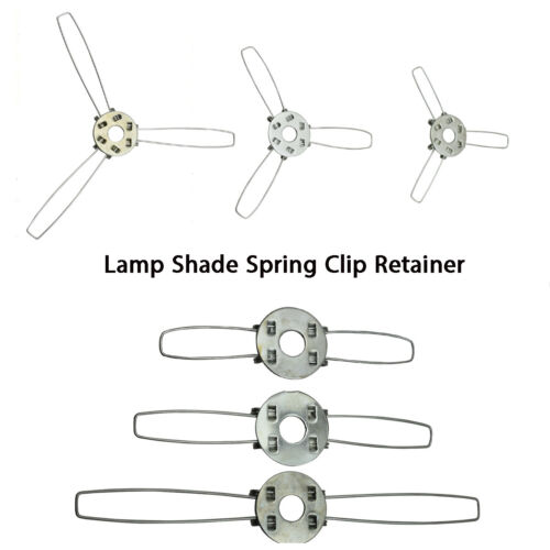 Lamp Shade Spring Clip Retainer for Lamp Shades lamp part Choice of 6 Sizes UK - Afbeelding 1 van 15