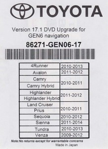 Toyota Camry 2012 Map Update For 2016 Free Download
