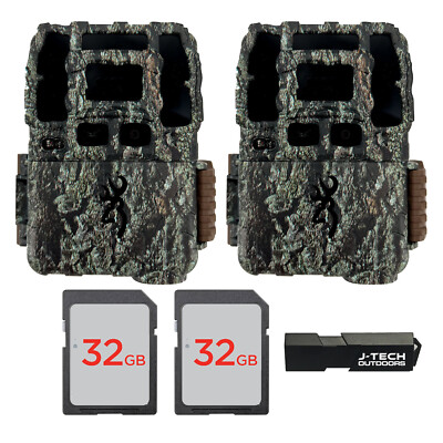 (2) Browning Dark Ops DCL Nano Trail Game Cam + 32GB Card + Card Reader BTC6DCLN