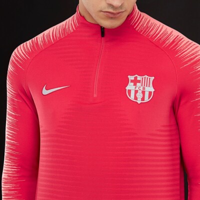 New Nike FC Barcelona VaporKnit Strike Drill Soccer Top