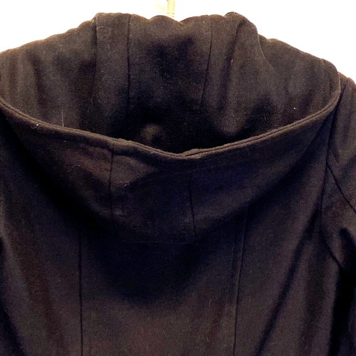 Braetan Women's Hooded Trench Coat Size Small Wool Blend Brown 5 button w/o Belt - Picture 6 of 10