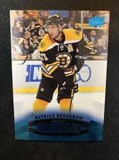 15-16 UD Overtime Hockey Blue Parallel SP 28 Patrice Bergeron