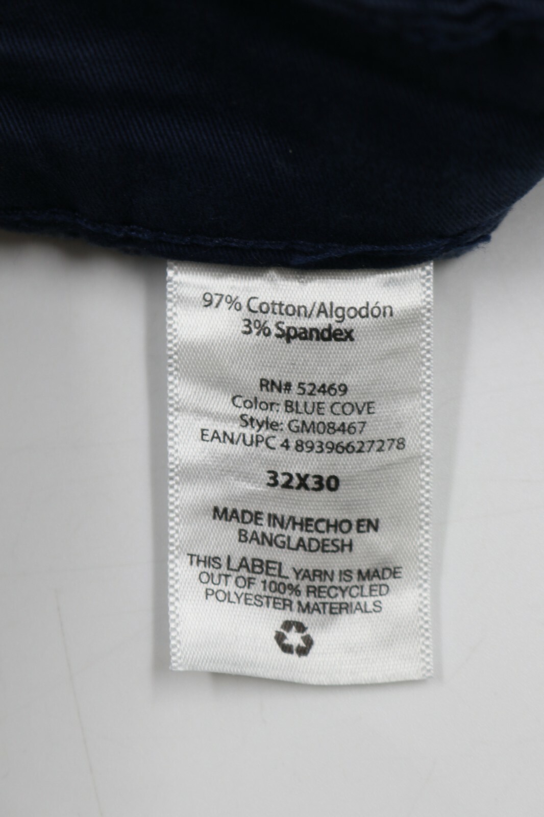 Size 34x30 Slim Straight Chino Pants 