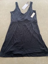 women’s anthropologie black stretchy mini dress size medium $88