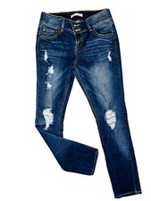 Refuge Skinny Button Zip Fly Stretch Denim Jeans Sz 4