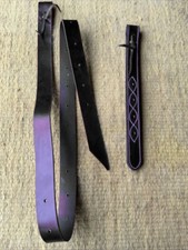 Western Horse Saddle Latigo Leather Off Billet Tie Cinch Strap with Holes