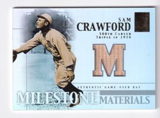 Sam Crawford 2002 Topps Game Used Bat Card