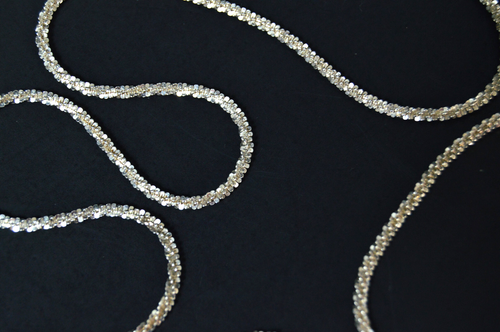 Italy 29" STERLING SILVER CHAIN extraordinary designs, hallmarked M O - Picture 3 of 6