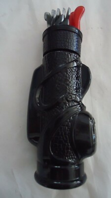 AVON GOLF BAG ''BRAVO'' AFTER SHAVE COLLECTIBLE BOTTLE, FULL BOTTLE WITH LABEL 