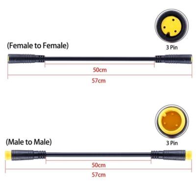 Verlängerungskabel für BAFANG E-Bike Elektro Fahrrad 3Pin Sensor Daumengas AEU