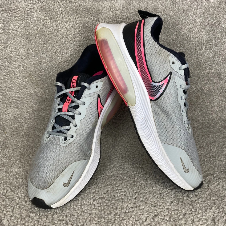 Nike Air Zoom Arcadia Juvenil Correr Gris y Rosa Tenis CK0715-002 EE. UU. Talla 4Y Foto 2 de 4