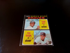 Ralph Garr Rick Kester Autographed 1971 Topps Baseball Card #494 Rookie RC Auto