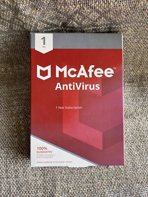McAfee AntiVirus 1 PC (1 User) [Boxed]