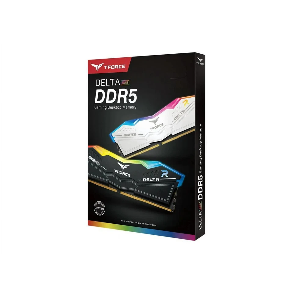 TEAMGROUP T-FORCE DELTA RGB 64GB (2 x 32GB) PC5-48000 (DDR5-6000) - Image 2 of 3