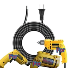 ⚡10ft UL 18AWG Power Cord For DeWalt D21002 D21007 D21008 D21009 Electric Drill