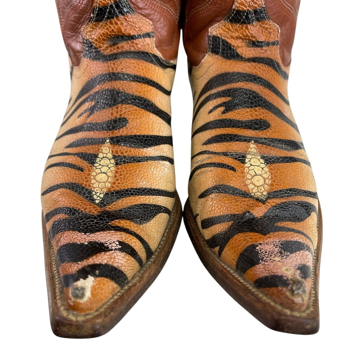 RED WAGON Mens Western Pointed Mid-Calf Boots Size MEX 26.5  display picture 3