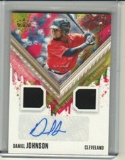 2021 Panini Diamond Kings Daniel Johnson Dual Patch Auto RC Gold Parallel 67/99