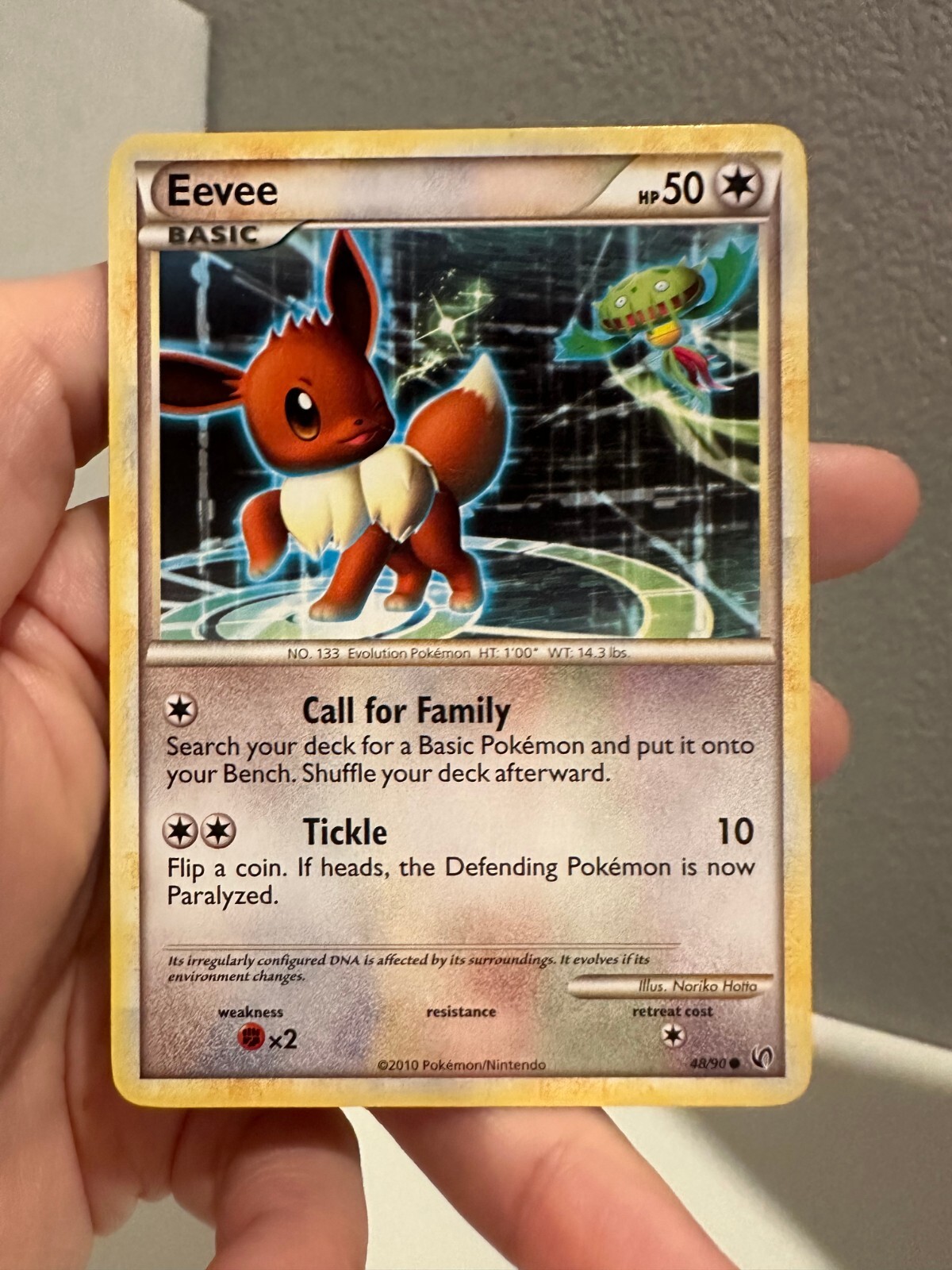 🔴 Pokémon TCG Eevee HS-Undaunted 48/90 Regular Common - NM 1218#247