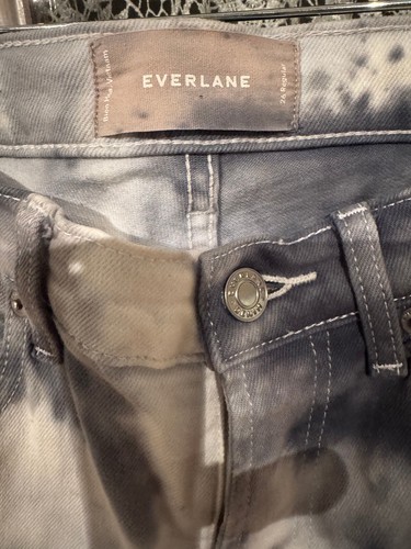 Everlane High Rise Bleach Dye Denim Jeans, Cropped, Size 26 - Picture 13 of 13