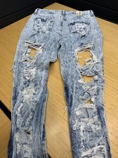 NEW Aphrodite Apparel Acid Wash Skinny Distre...