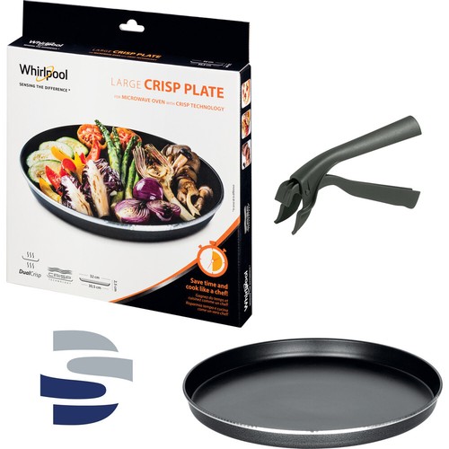 PIATTO CRISP MICROONDE WHIRLPOOL BASE 30,5 Cm + PINZA MANIGLIA | eBay