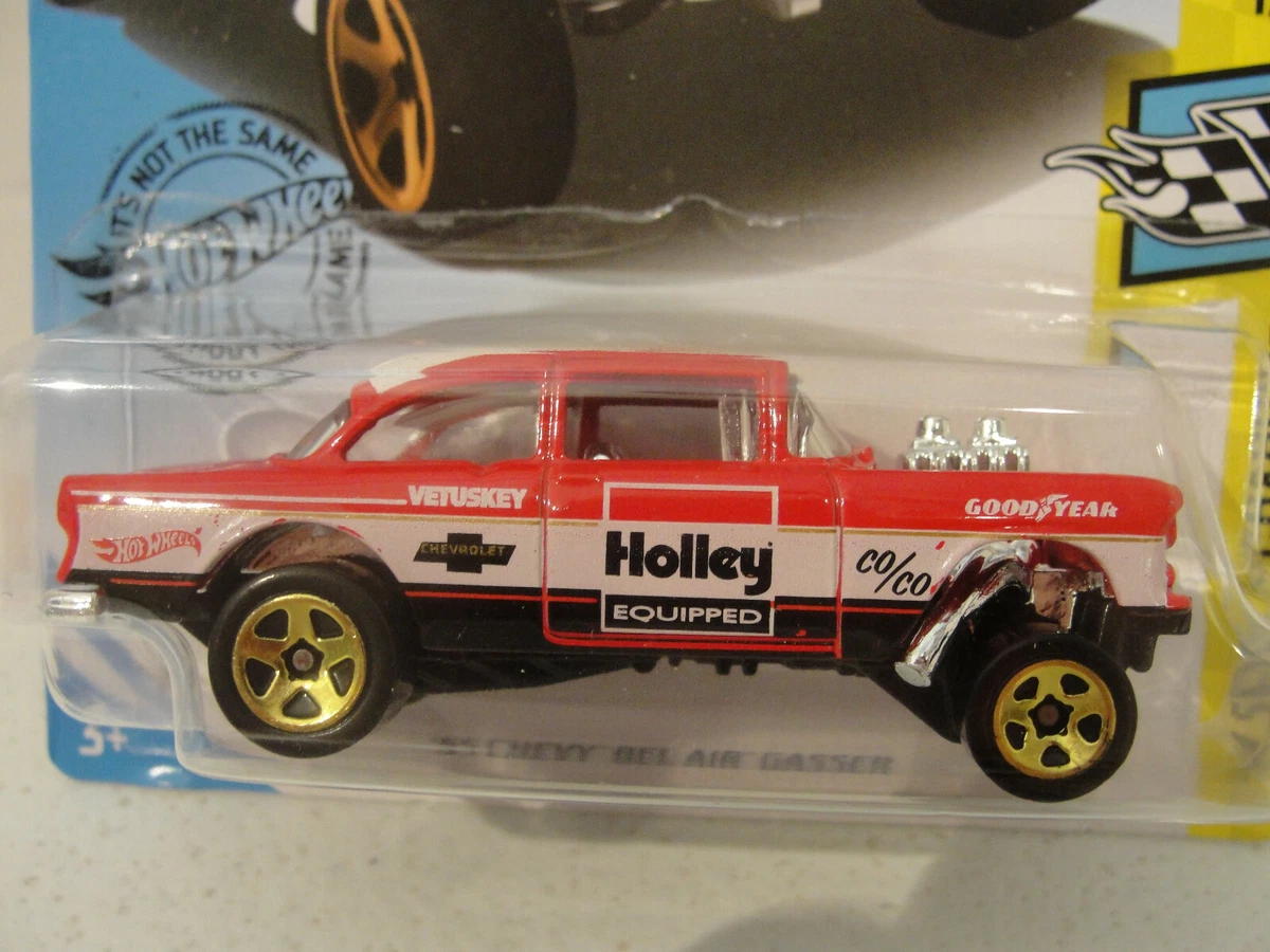 HOT WHEELS collector 204 250 HOLLEY 55 CHEVY BEL AIR GASSER NEW