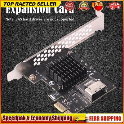 Computer PCI-E 1x To Mini SAS SFF-8087 Riser Card 6Gbps Mini for Windows/Linux