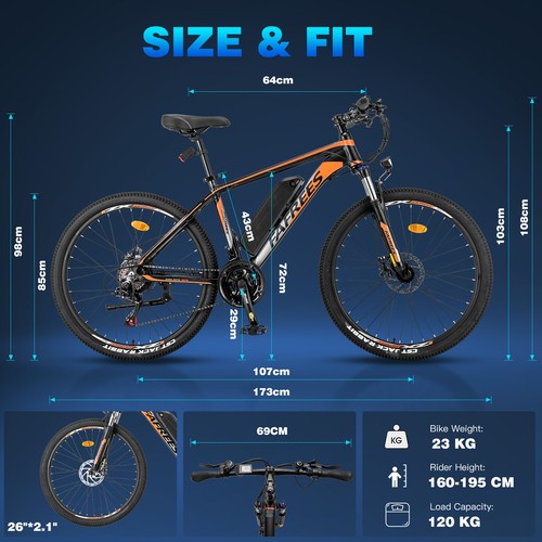 FAFREES HAILONG ONE Electric Bike 26inch MTB Mountain City E-Bike 36V 13Ah 250W - Picture 9 of 21