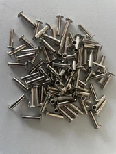 1/8" diameter x 1/2" long x 7/32 head diameter Nickel Finish Tubular Rivets