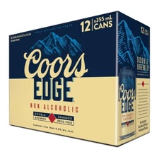 (Case of 24) Coors EDGE Non-Alcoholic Brew Beer 12 FL Oz NA Fast Ship coor's
