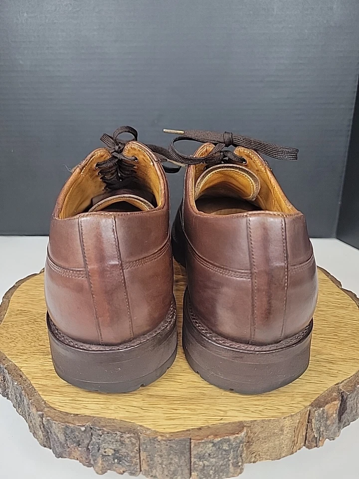 Zapatos con cordones Paul Stewart Stuarts Choice 8144 de cuero marrón para hombre 9,5 puntera Foto 4 de 4