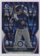 2023 Bowman Chrome Prospects Purple RayWave Refractor 46/250 Axel Sanchez 19yk