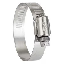 Zoro Select 6712170 Hose Clamp, 1/2 To 1-1/4In, Sae 12, Ss, Pk10,  6712170