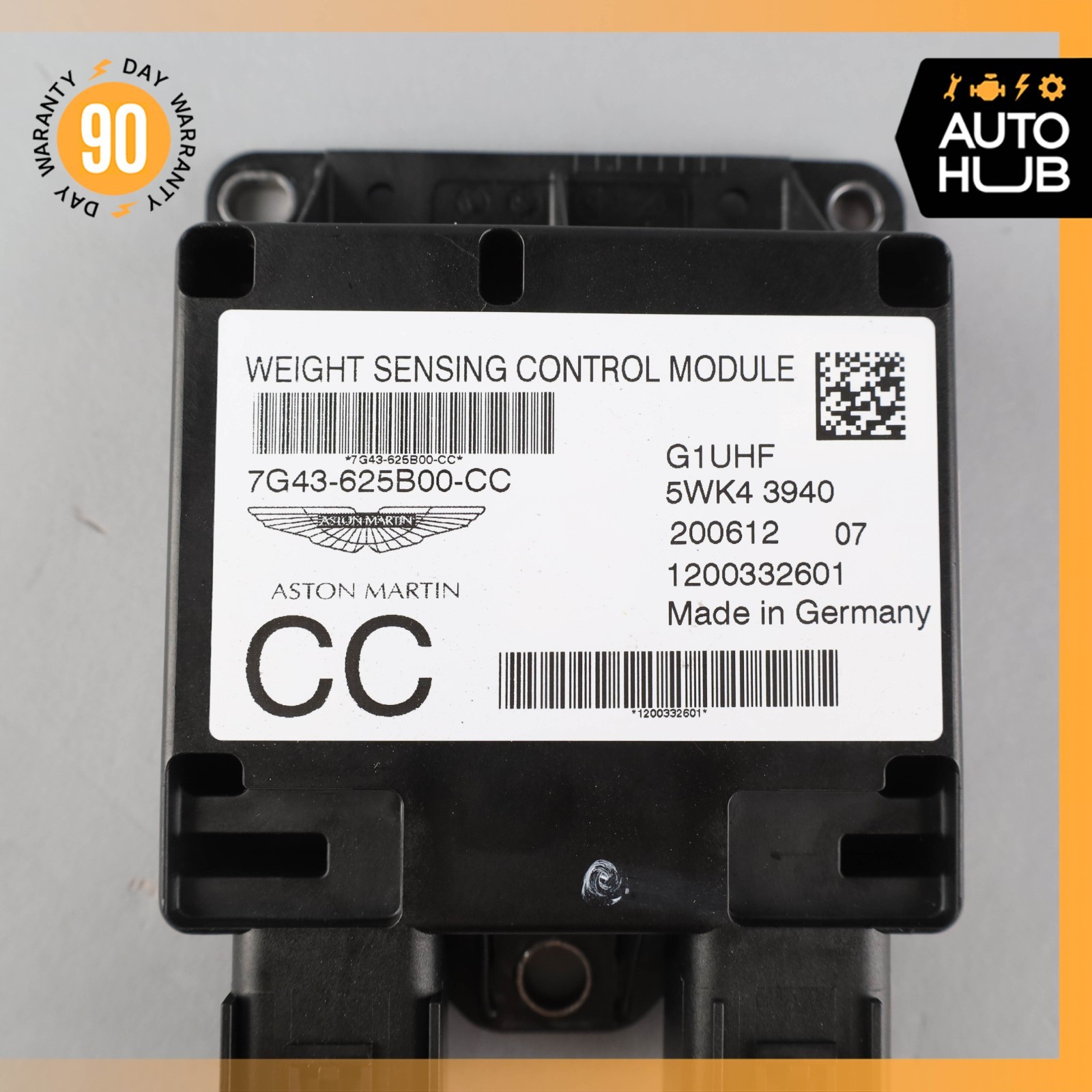 06-19 Aston Martin V8 Vantage DB9 Right Seat Weight Sensor Control Module OEM