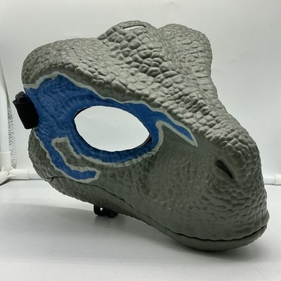 Jurassic Park World Blue Velociraptor Dinosaur Opening Face Mask