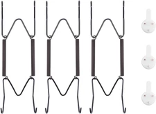 3 Pack Plate Hangers for Wall 6-8 Decorative Plates with Hooks & Rubber Tips