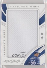 2019 Panini Immaculate Immaculate Jumbos 38/49 Ryan Borucki #IJ-RY 0c6