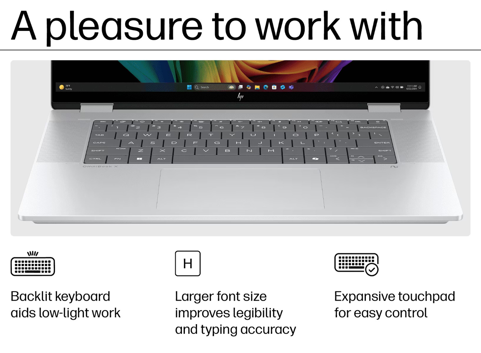 HP Omnibook X Flip Laptop 16" 3K OLED Touch Intel Ultra 7 258V 32GB 1TB SSD — image 4