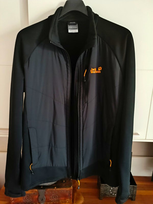 Jack Wolfskin Stormlock Active Jacke XL schwarz Laufen Fahrrad Outdoorjacke 