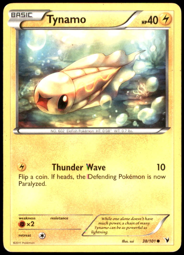 Tynamo (38) 38/101 Noble Victories Regular HP Pokemon TCG