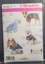 Simplicity 3939 Dog Clothes Uncut