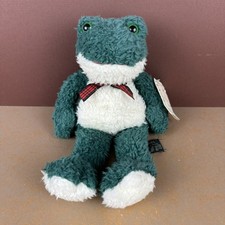 Russ Plush Fribbit Frog VTG Heartcraft Collection Bow Tie Hang Tag 1117