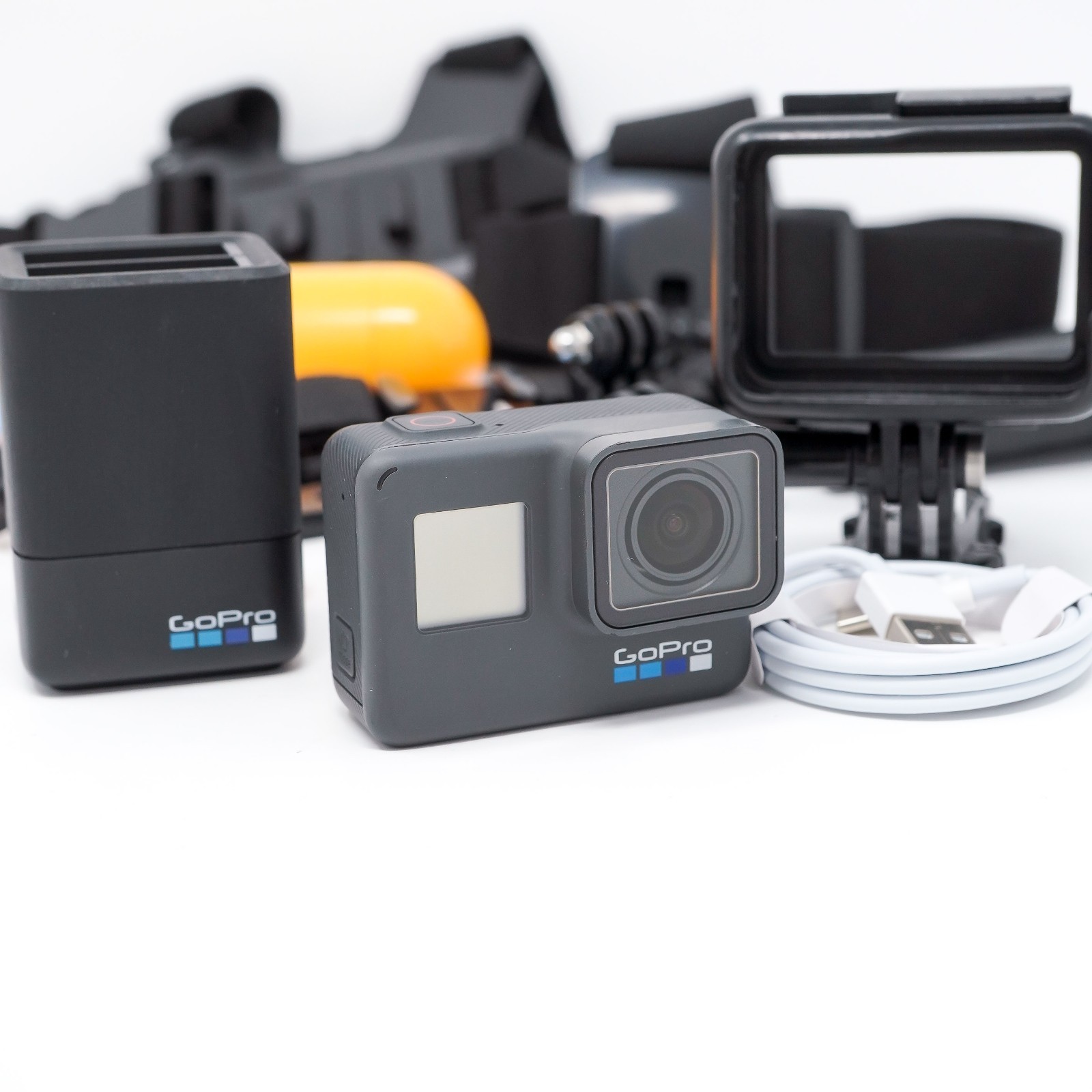 GoPro Hero 6 Black Action Camera Bundle - Great Condition
