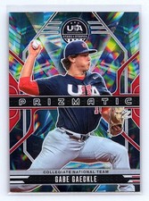 Gabe Gaeckle 2026 Stars & Stripes Prizm USA Baseball #4 Prizmatic Red #/199
