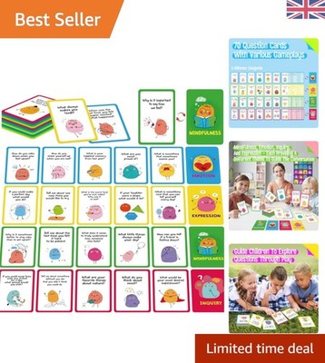 70 achtsame Gesprächskarten - Verbessern Sie Kommunikation & soziale Fähigkeiten für Kinder