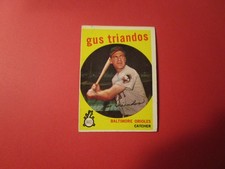 1959   TOPPS#330  GUS TRIANDOS  ORIOLES     EX/EXMT