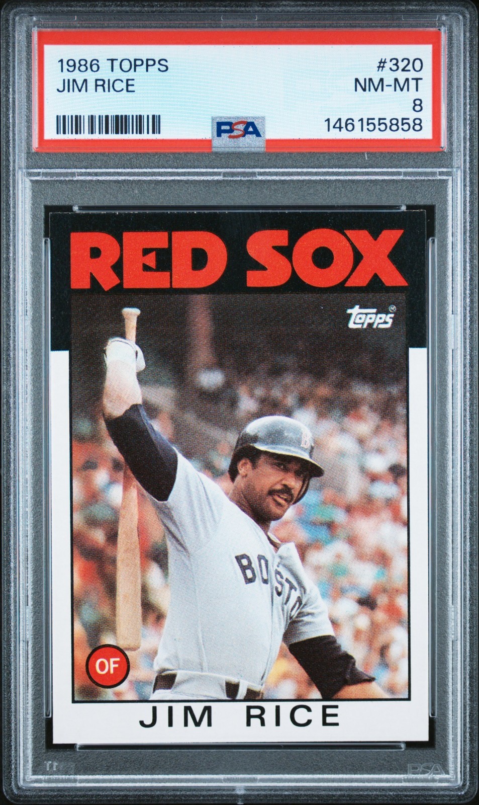 1986 HOF Jim Rice (Red Sox) (Topps #320) PSA 8 NM-MT!!